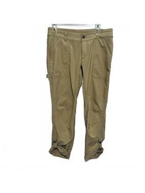 Columbia Roll-Up Tan Hiking Articulated Convertible Straight Crop Pant 8